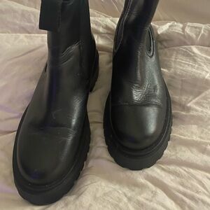 Thursday Boot Company Jet Black Moto Boots